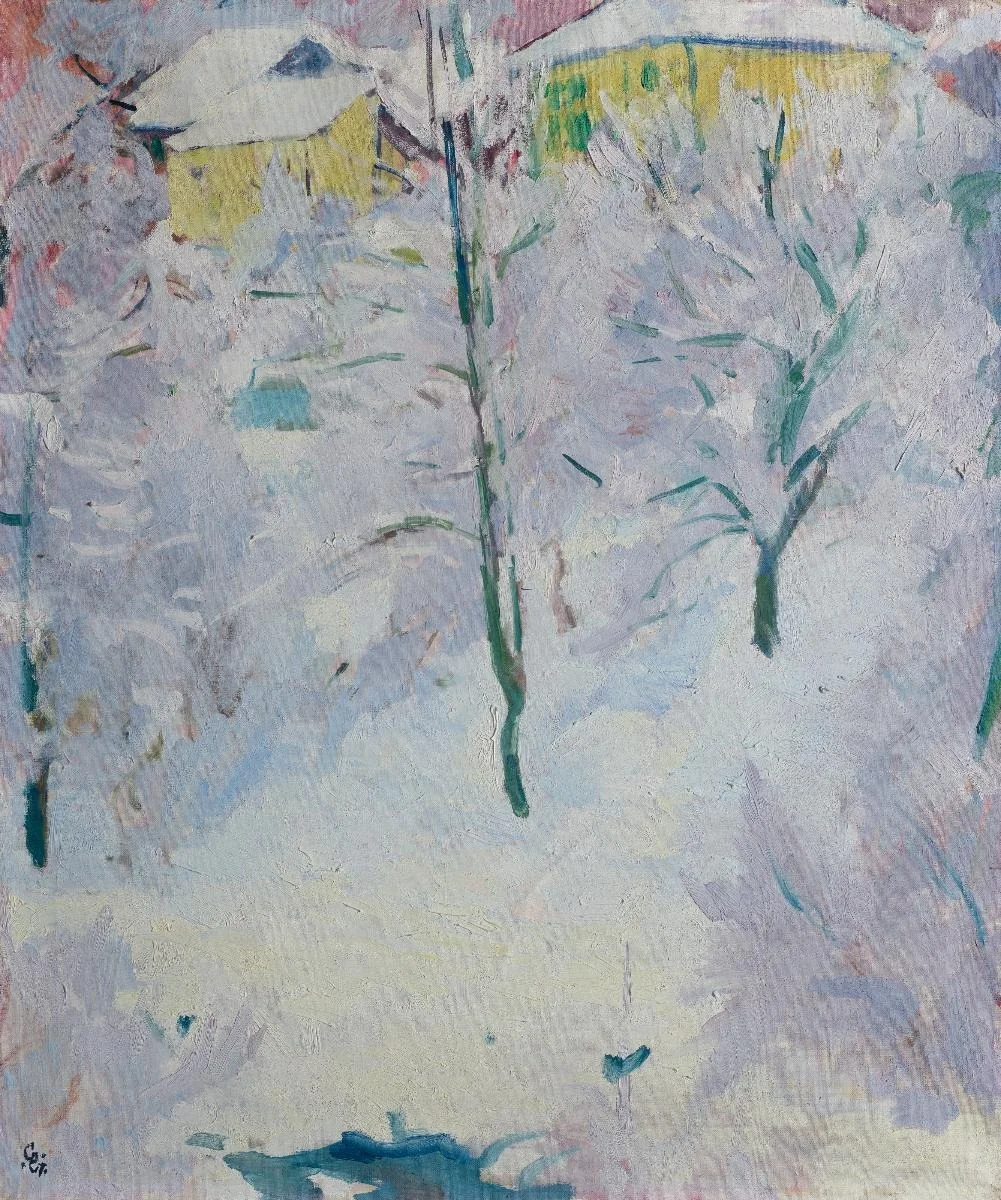 Alberi nella neve, detail