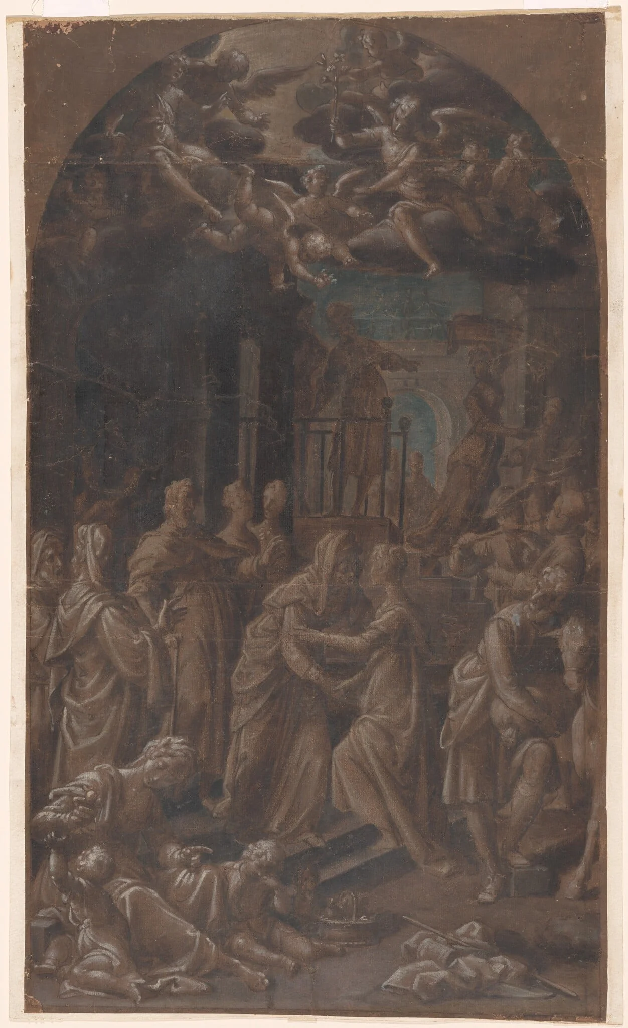 The Visitation, detail