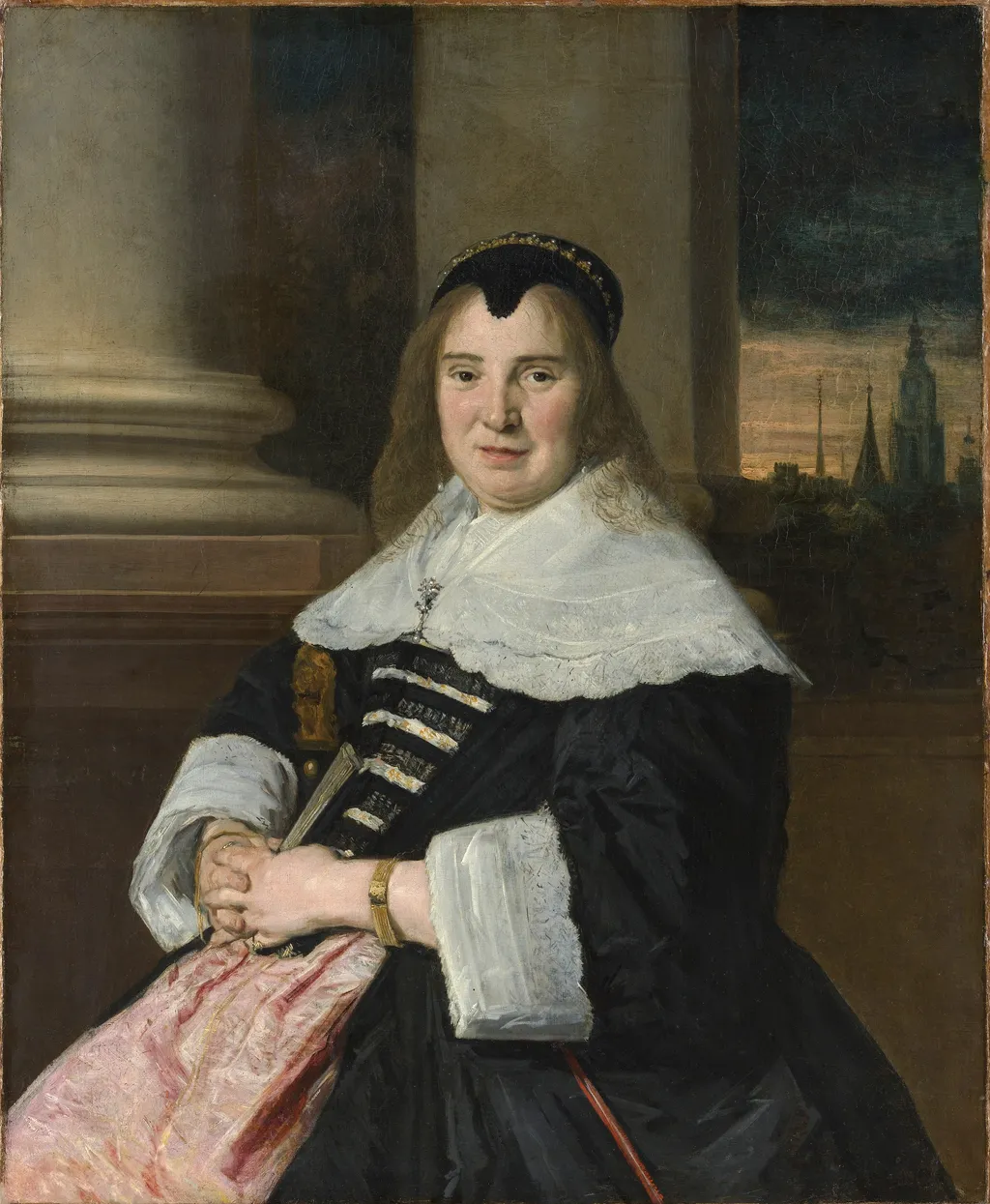 Portrait of a Woman, by Frans Hals, oil, 1650