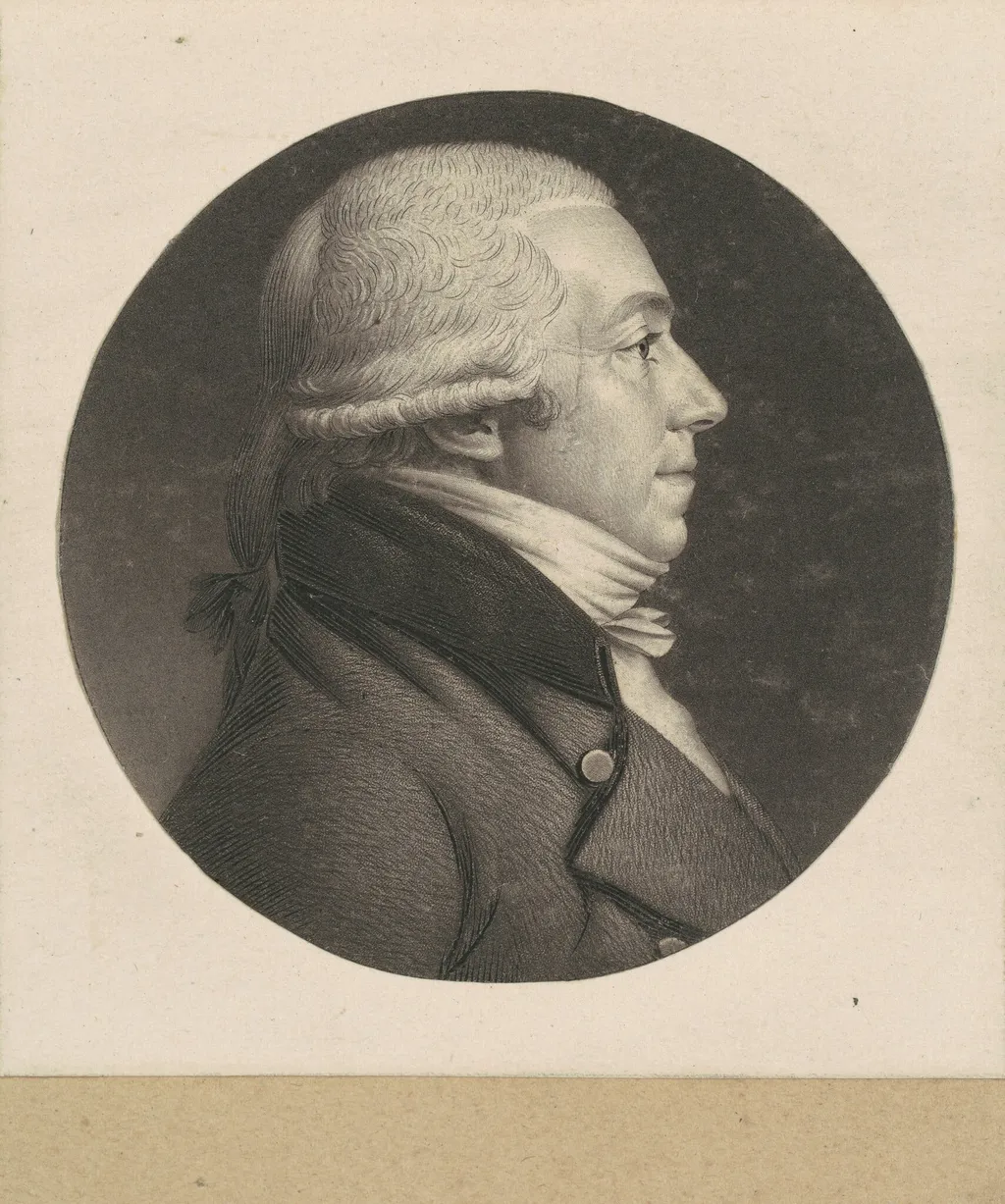 Francis Breuil, by Charles B. J. Févret de Saint-Mémin, ink, 1800