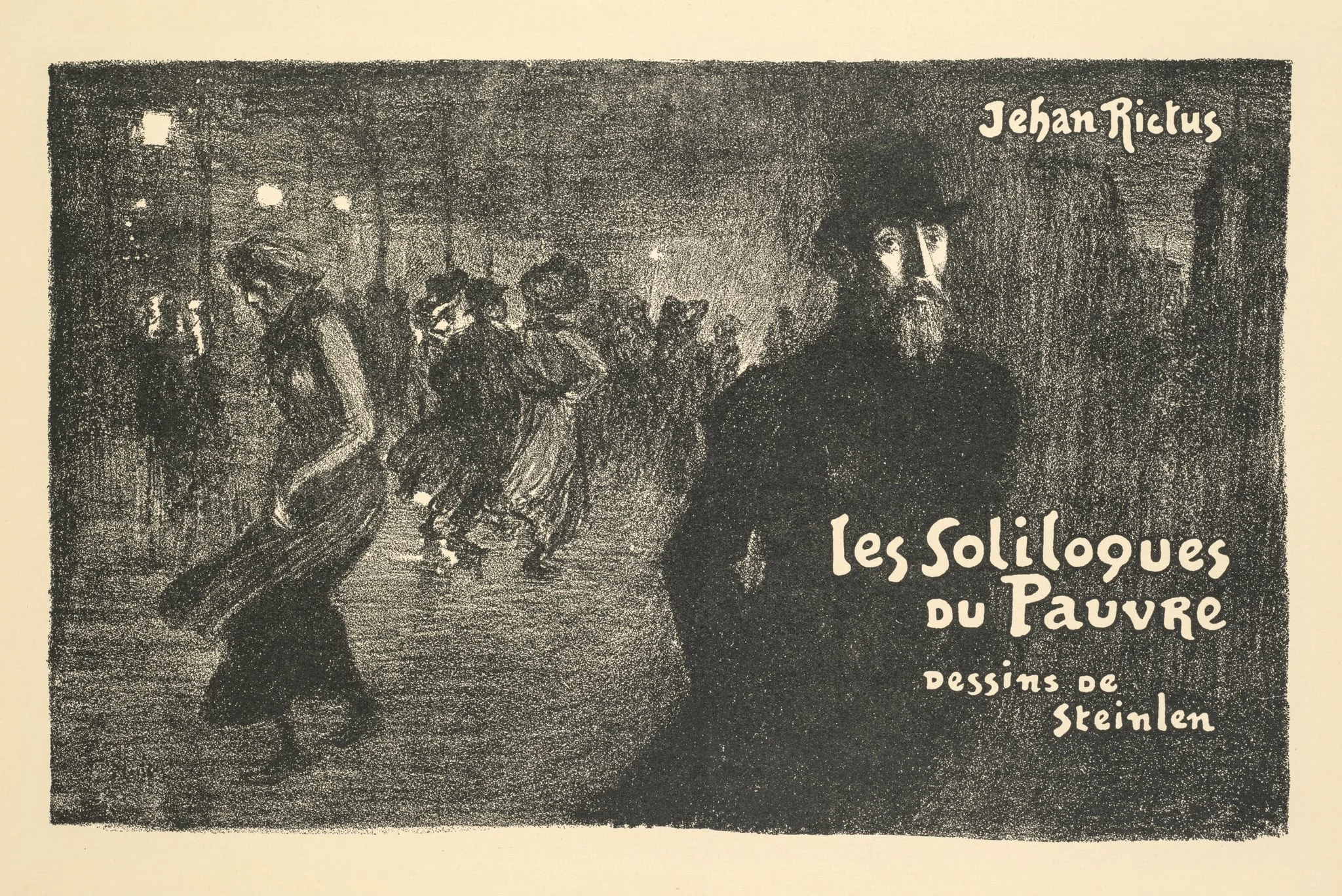 Prospectus de Librarie et de Journaux: les soliloques du Pauvre par Jehan Rictus, detail