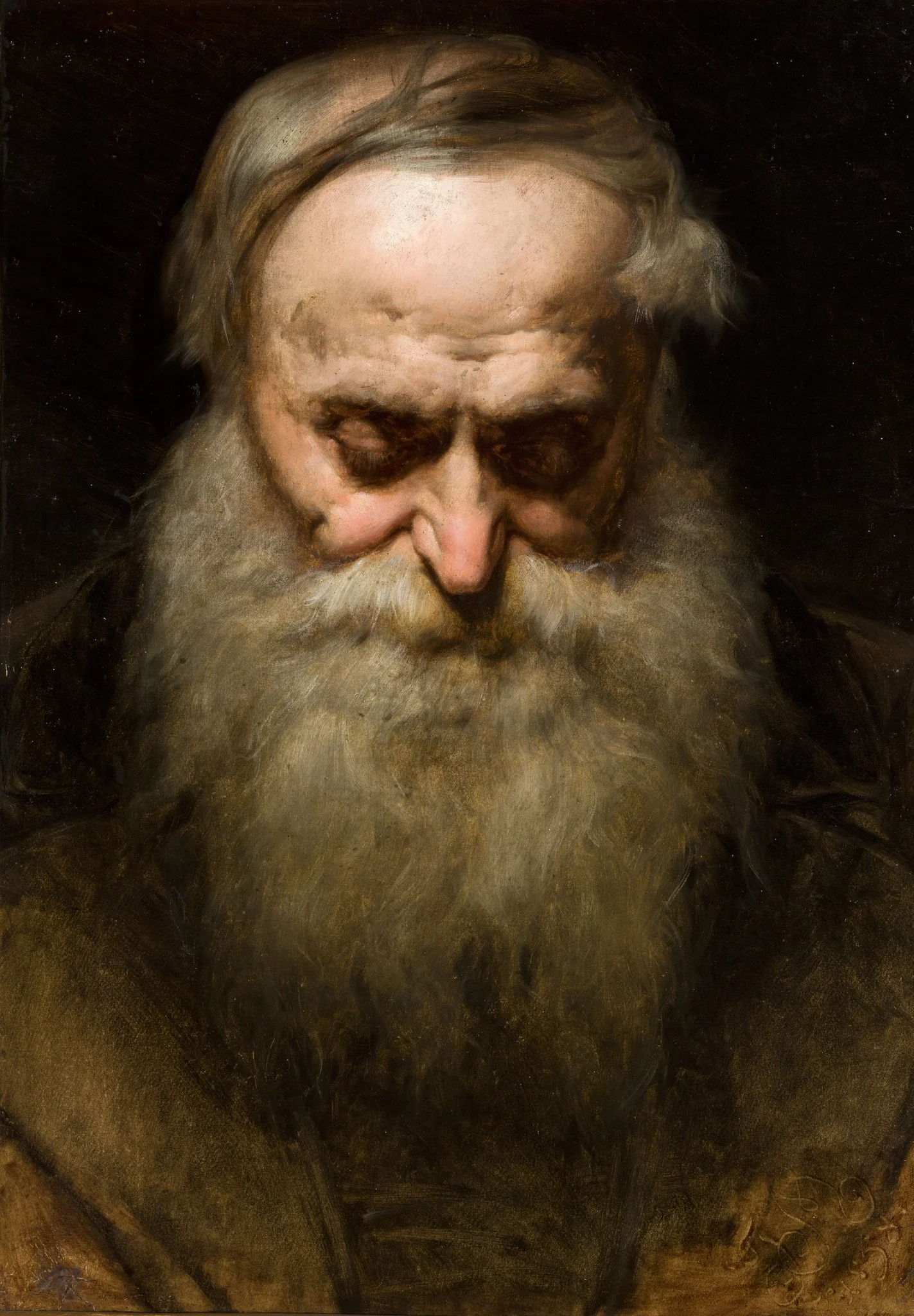 Head of an Old Man with a Grey Beard, detail