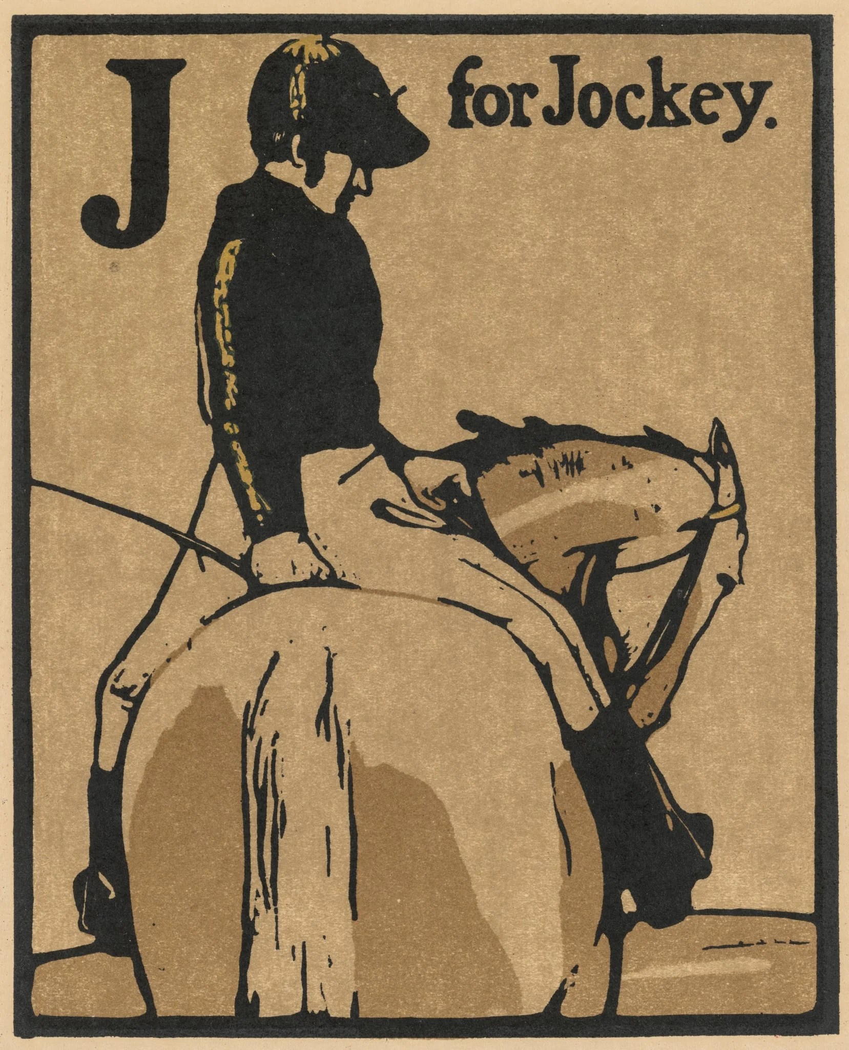 An Alphabet: J for Jockey, detail