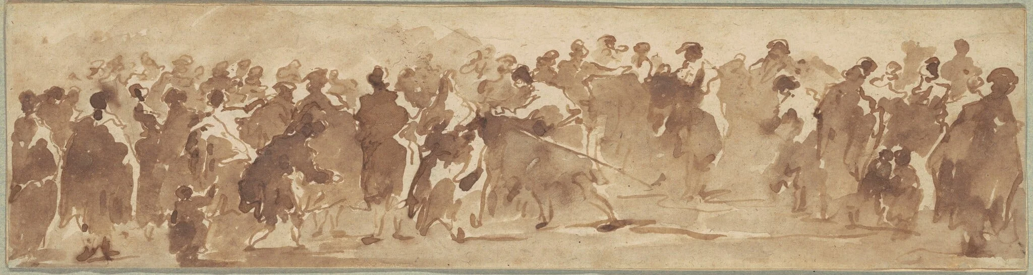 Group of Many Figures, detail