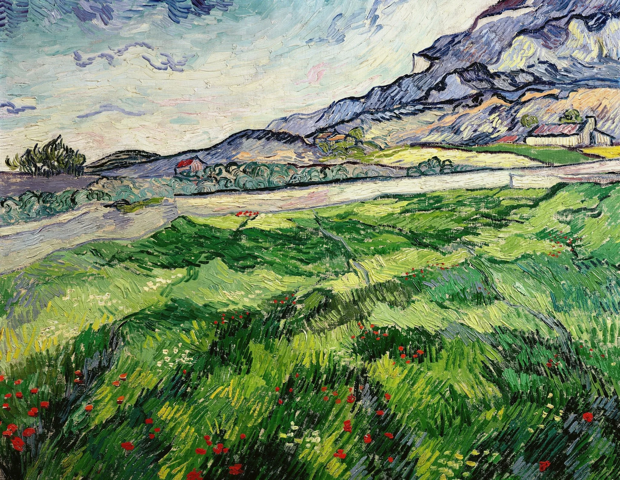 Green Wheat Field, detail