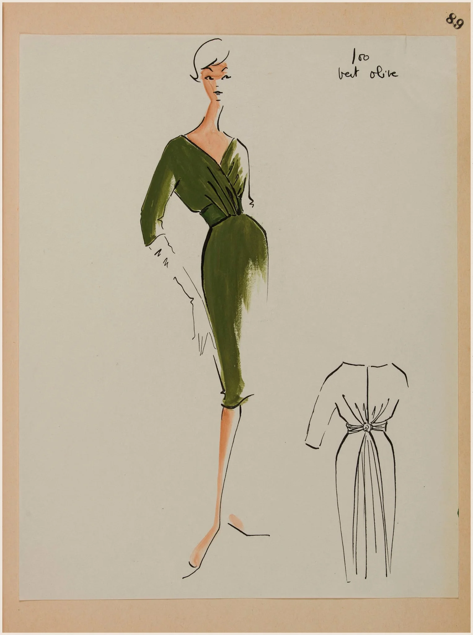 Vert olive, detail