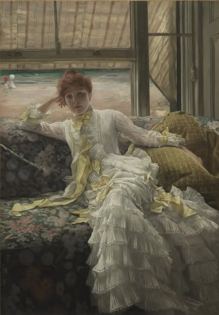 Seaside (July: Specimen of a Portrait), by James Tissot, oil, 1890