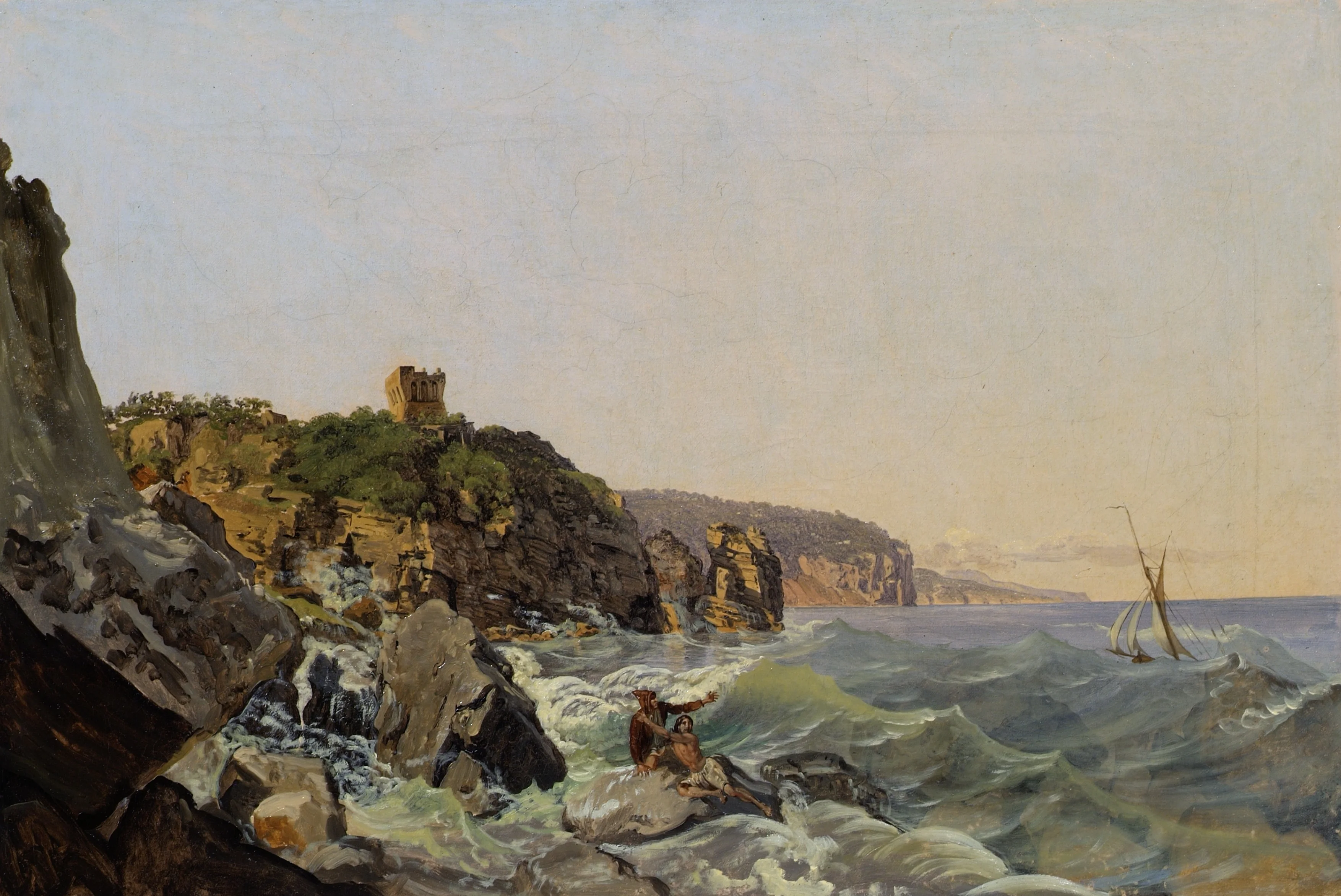 Coast near Capri, detail