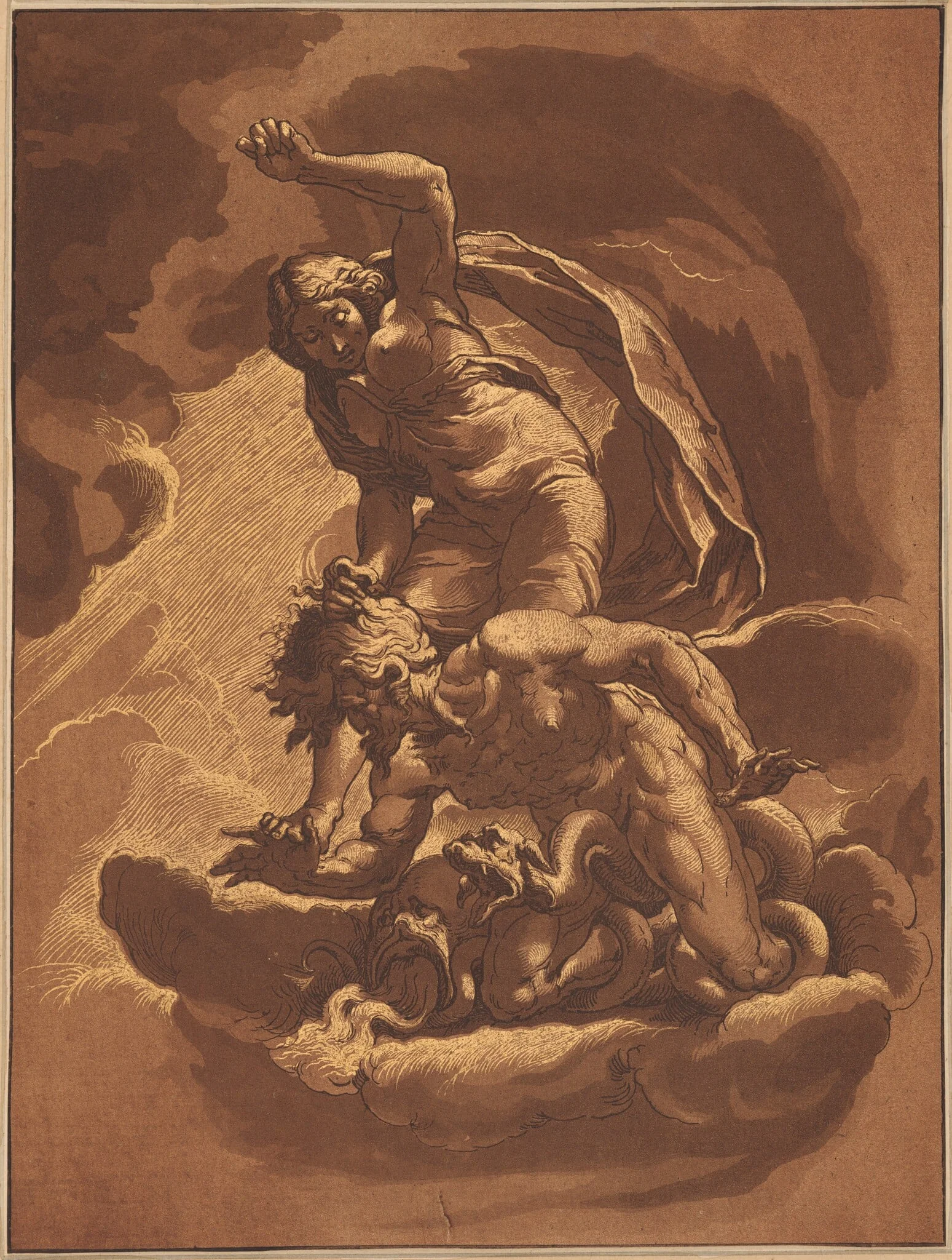 The Triumph of Truth Over Envy, detail