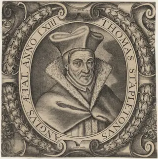 Thomas Stapleton, D.D., by Léonard Gaultier, ink, 1601