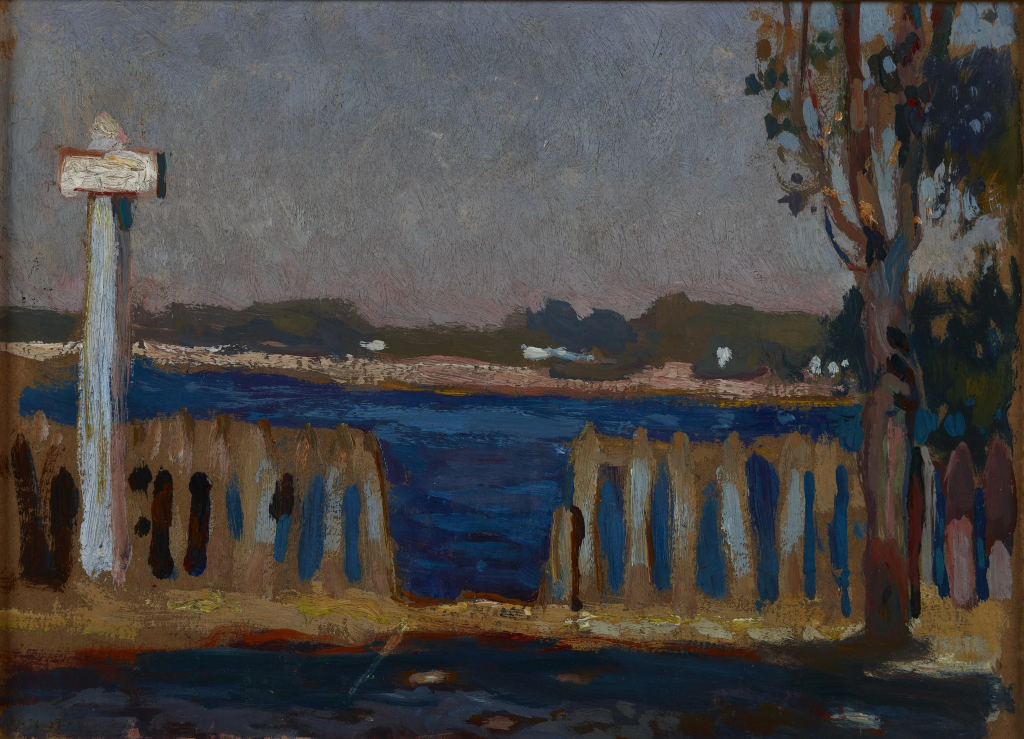 Fence on the River, detail