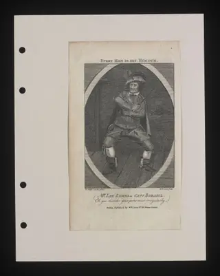 Mr Lee Lewes as Capt. Bobadil, by H. Brocas, 1750