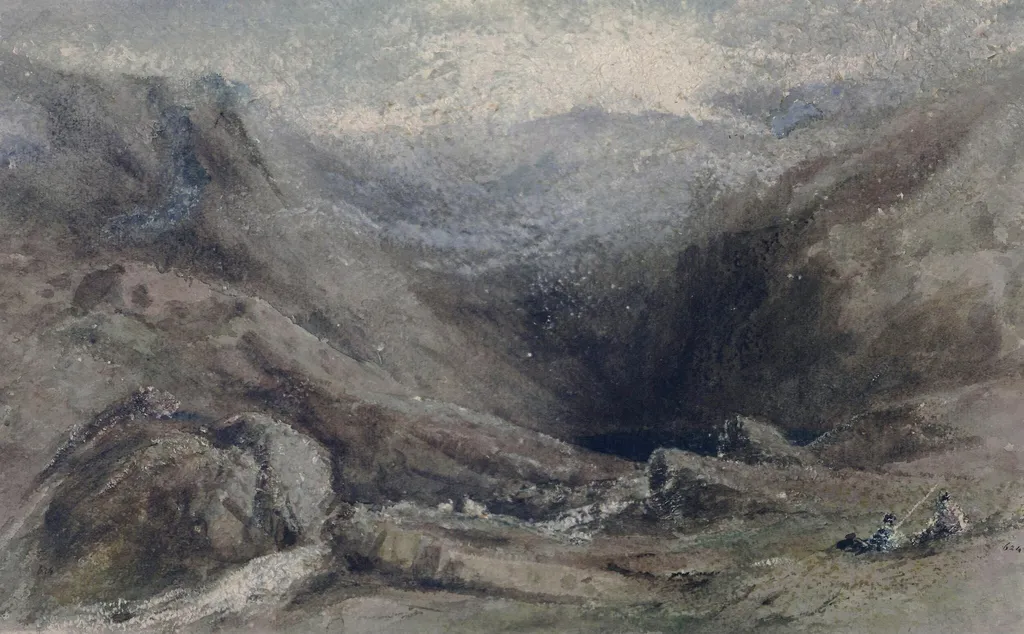 Helvellyn, by Reverend Thomas Raven, watercolor, 1850