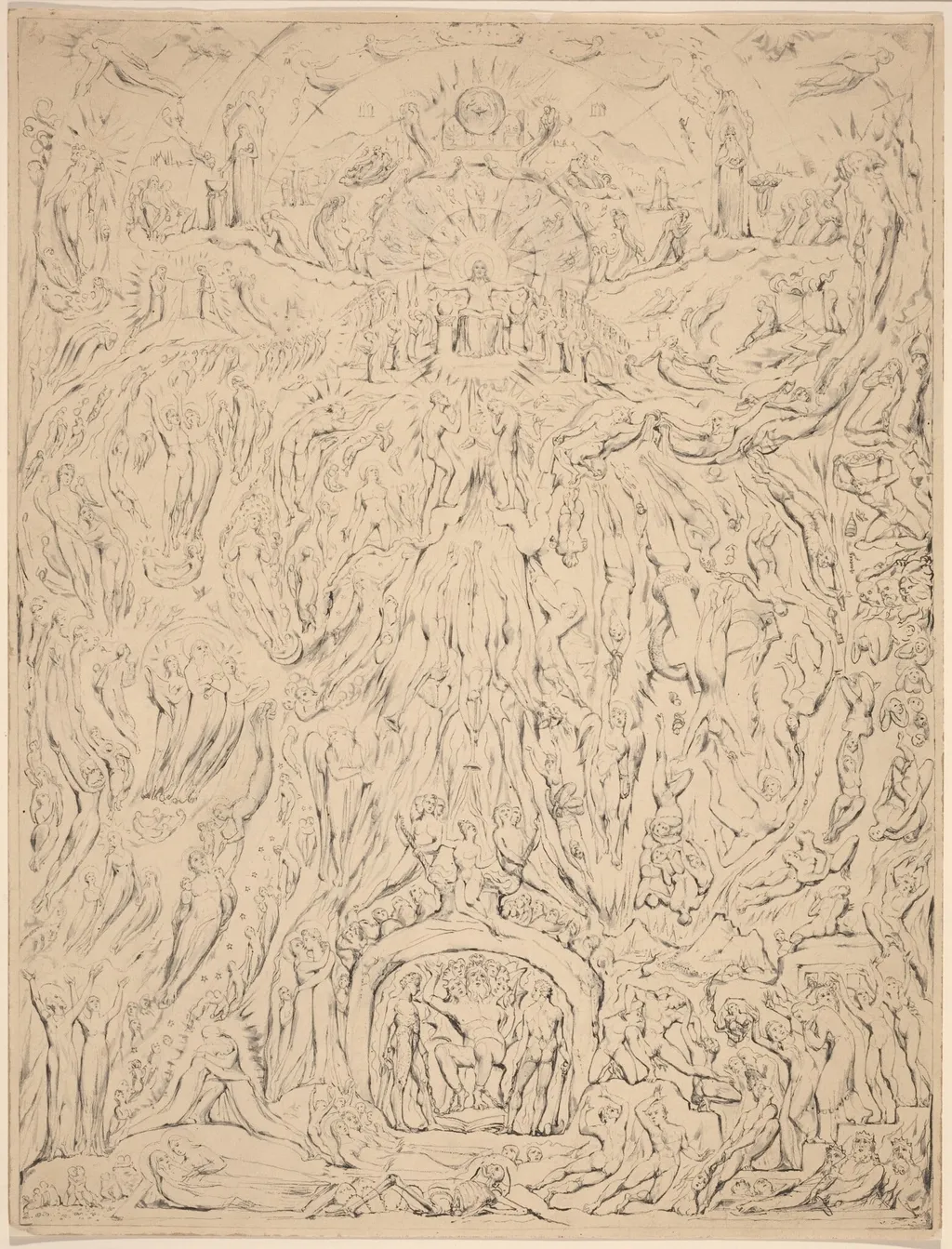 The Last Judgment, by William Blake, graphite, 1809