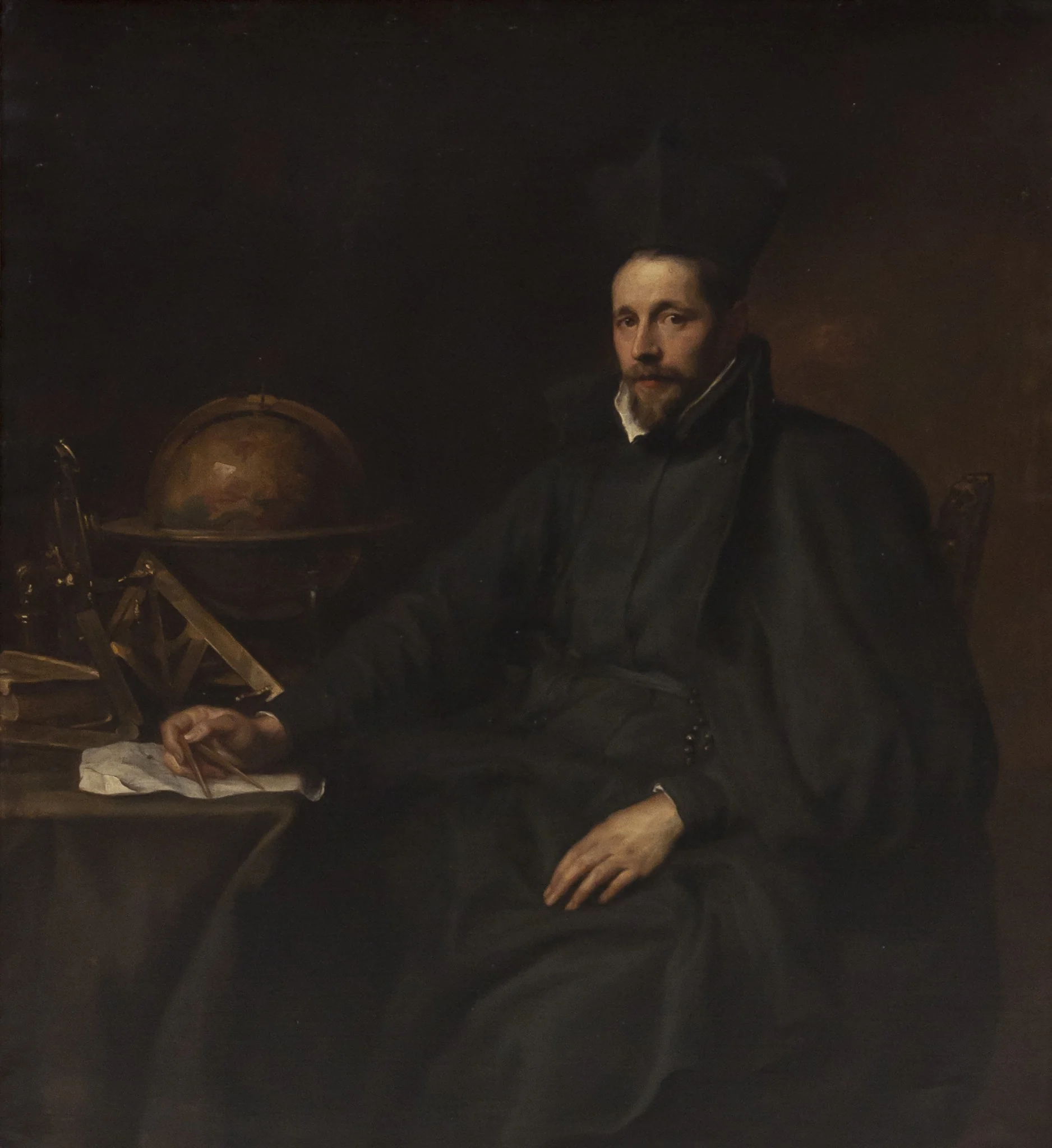 Portrait of Jean-Charles de la Faille, detail
