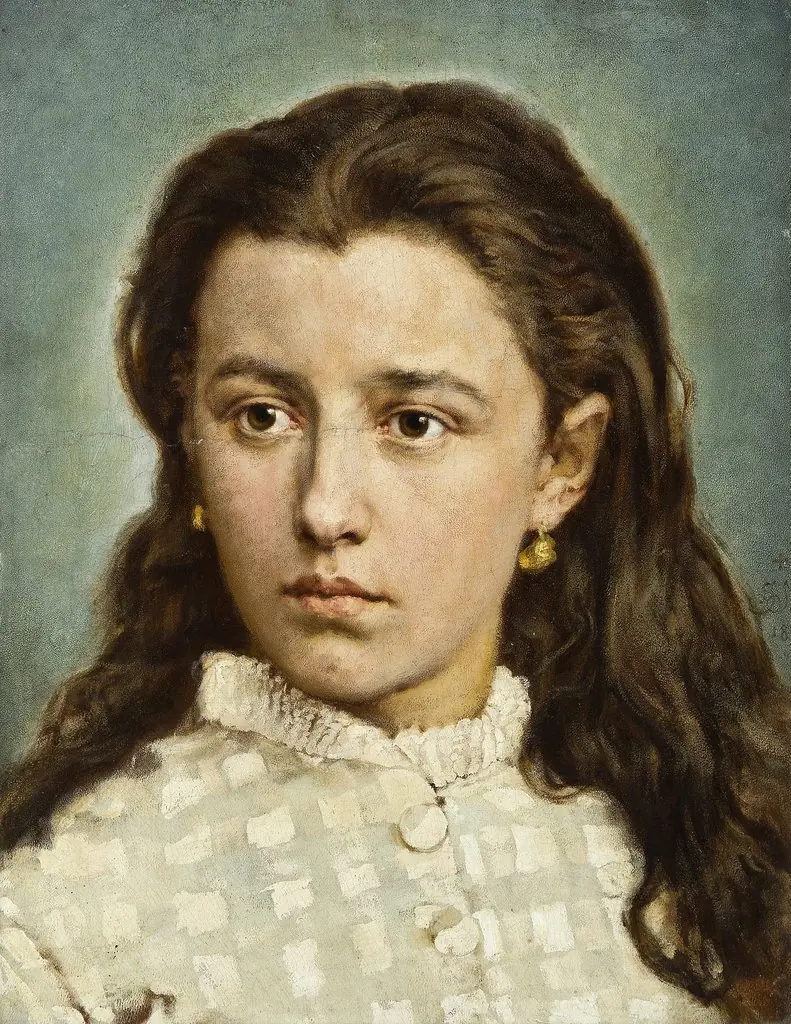 Portrait of Maria Levittoux, by Jan Matejko, oil, 1872
