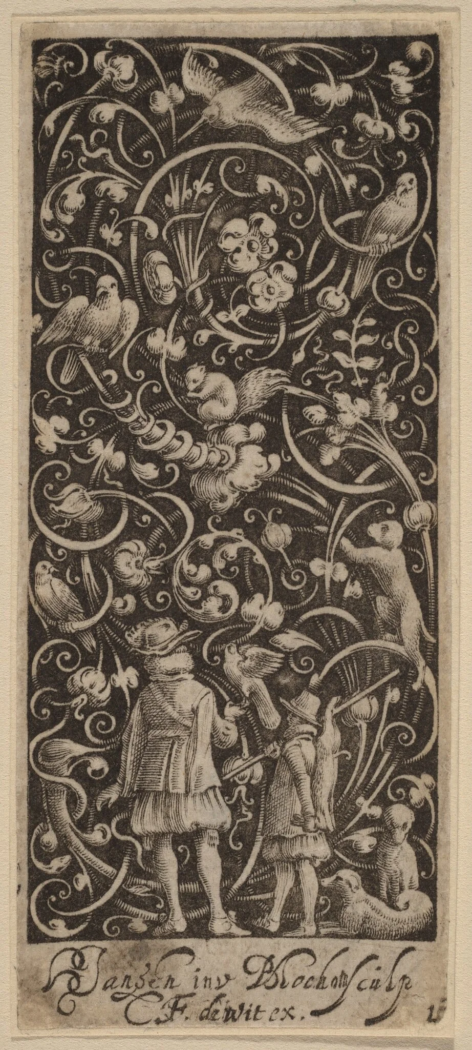 Ornament with Foliage and Birds, detail