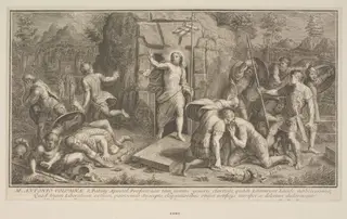 Tapestries in the Vatican, after designs by Raphael, by Miguel de Sorellò, 1750