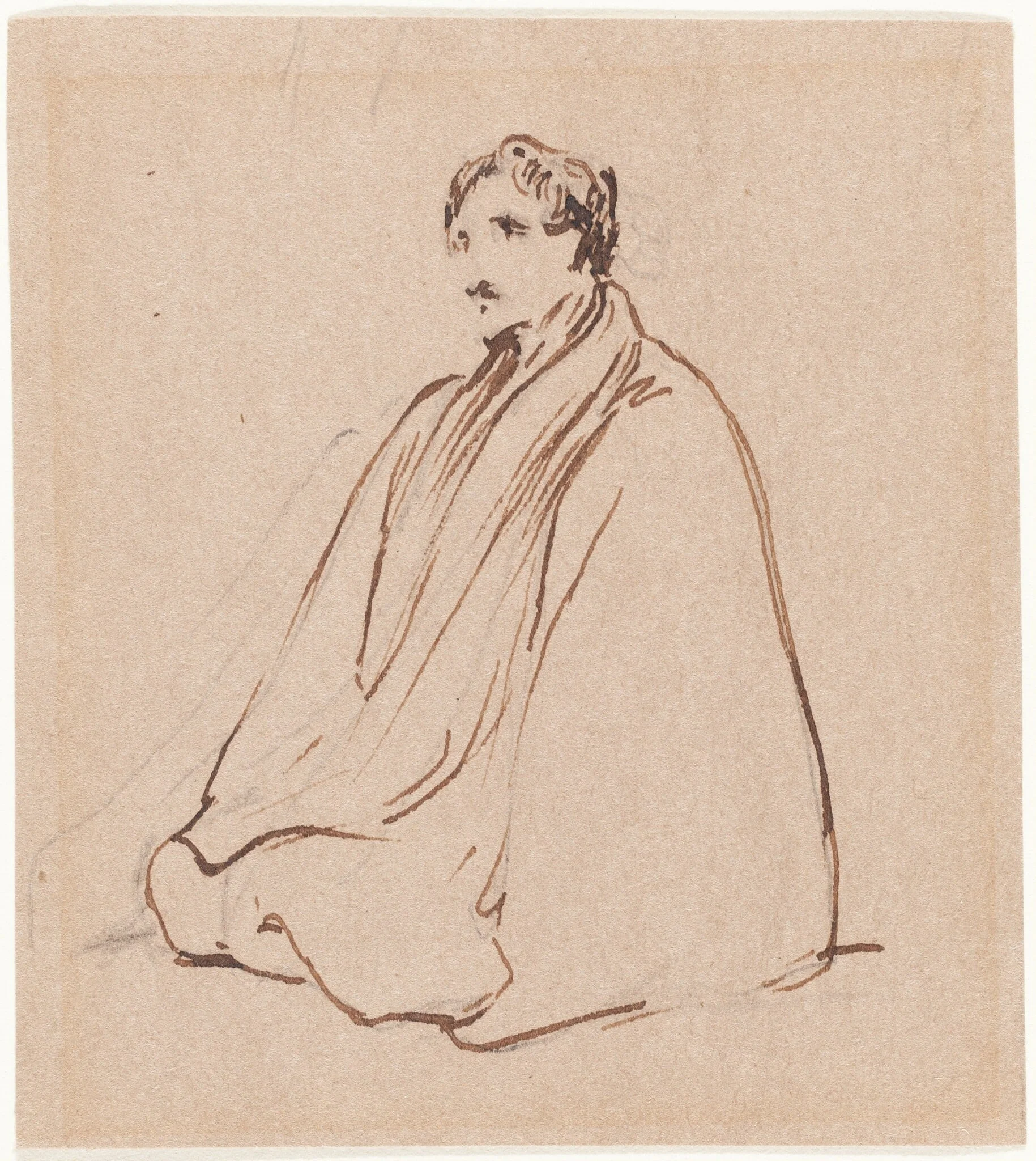 Seated Man, detail
