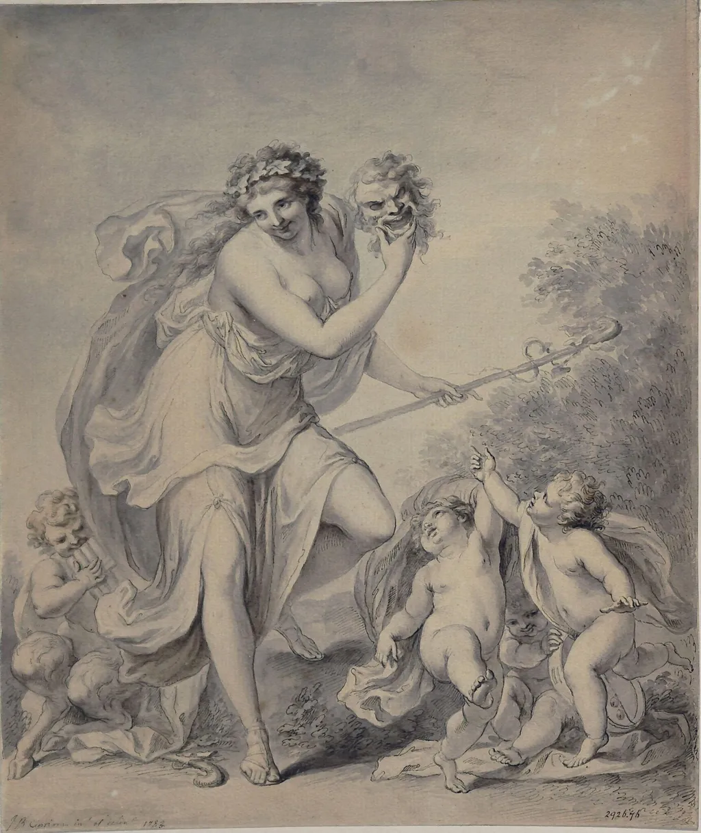 Comedy, by Giovanni Battista Cipriani, watercolor, 1782