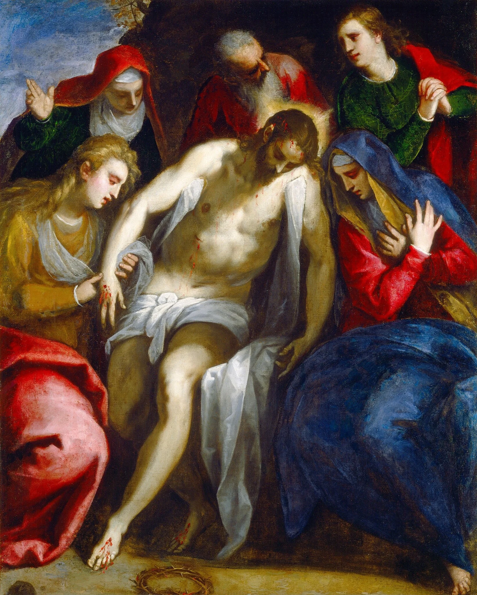 Lamentation, detail