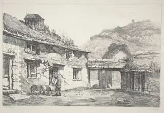 Lynmouth, by Samuel Prout, 1819