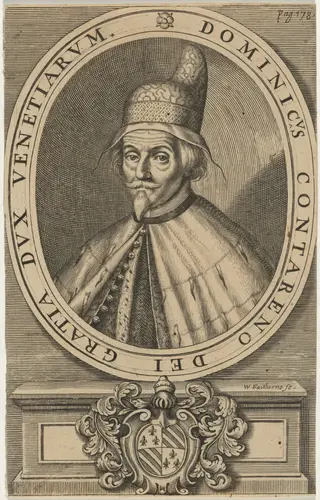 Domenico Contarino, by William Faithorne, ink, 1684