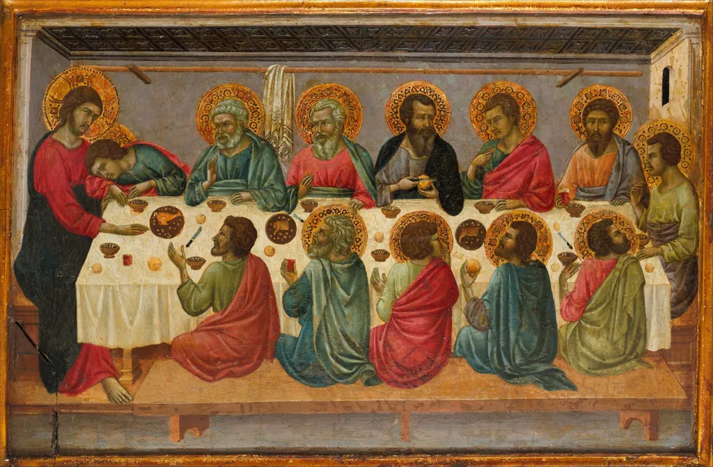 The Last Supper, by Ugolino di Nerio, unspecified, 1327