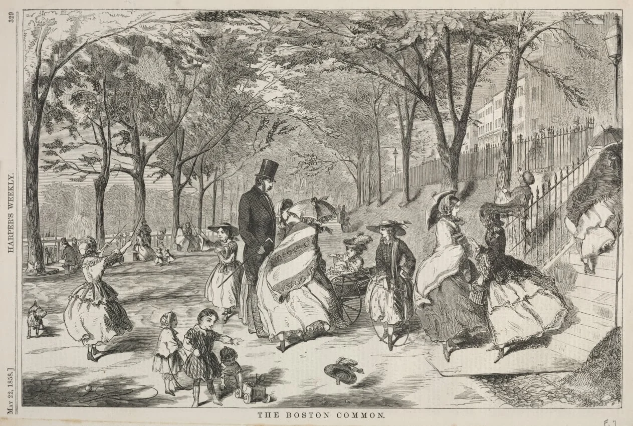 The Boston Common, detail