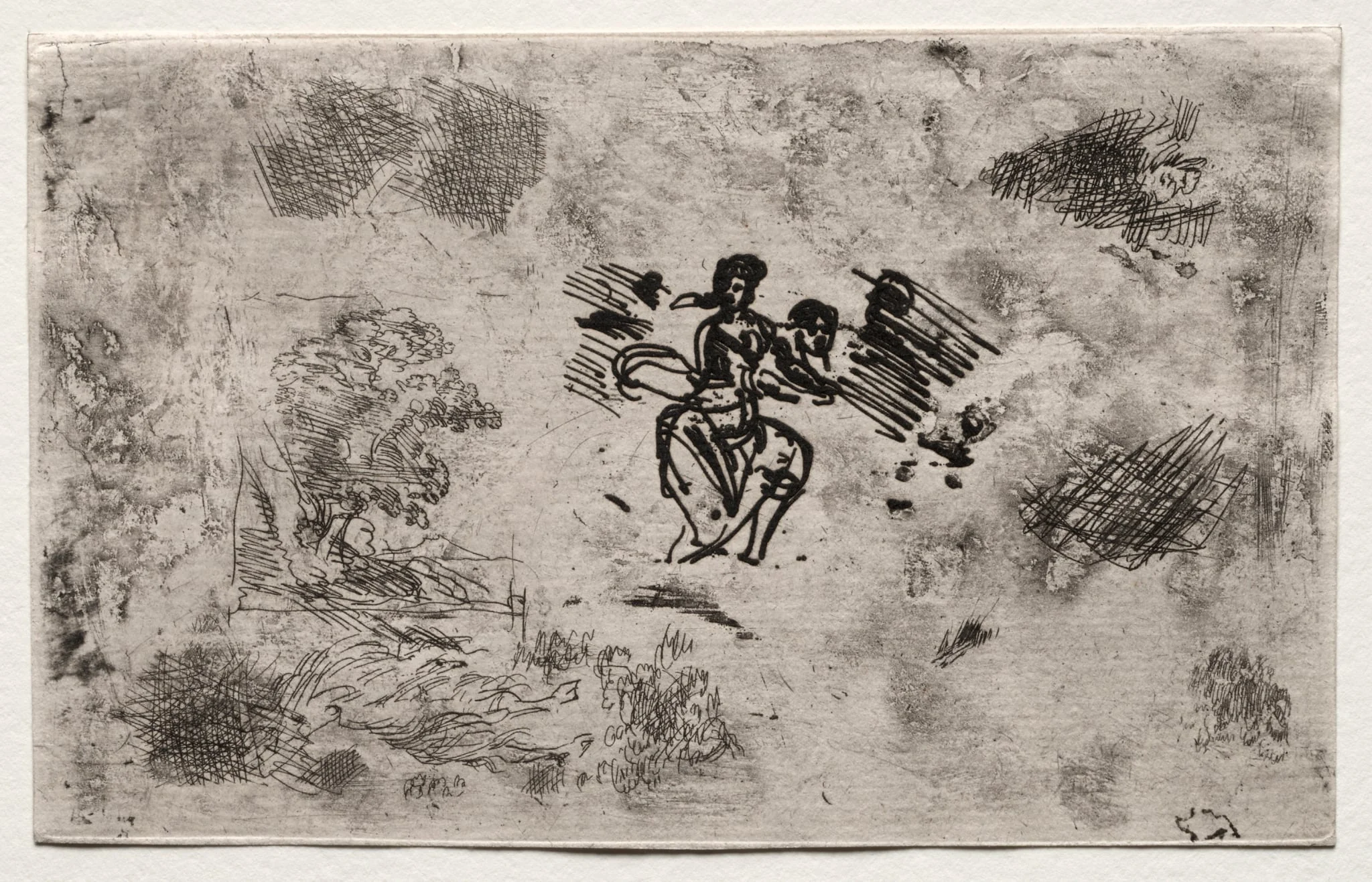 Study of a Seated Woman and other Sketches, detail