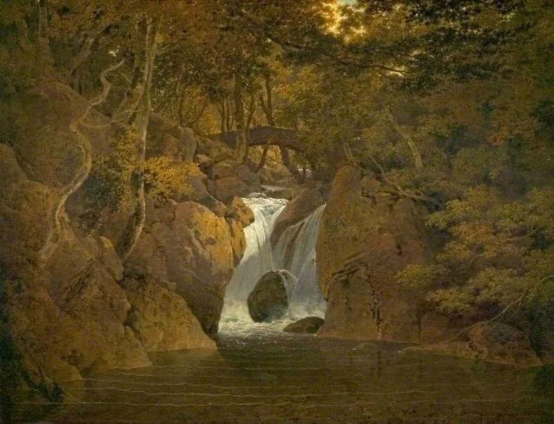 Rydal Waterfall, Cumbria, detail