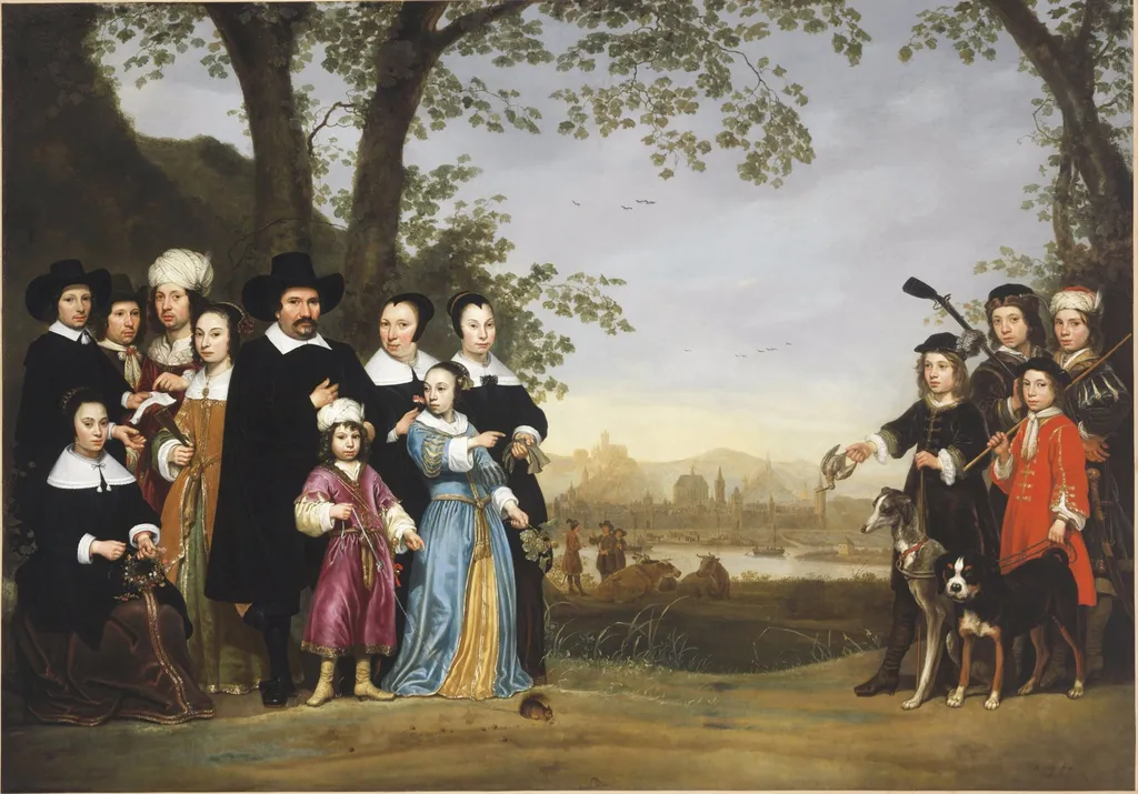 Portrait of the Sam Family, by Aelbert Cuyp, oil, 1653