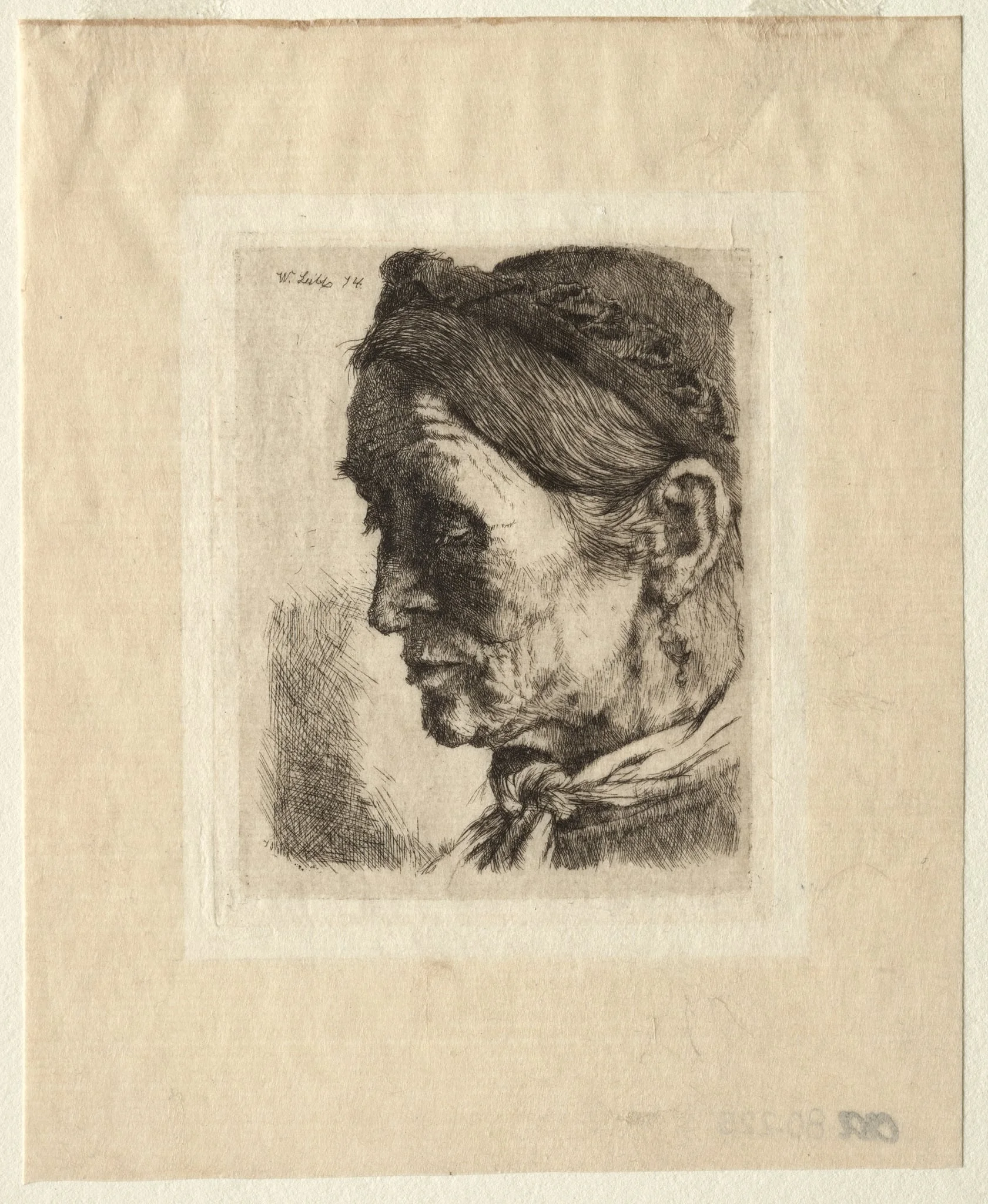 Head of a Peasant Woman, detail