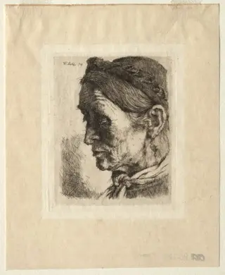 Head of a Peasant Woman, by Wilhelm Leibl, 1874