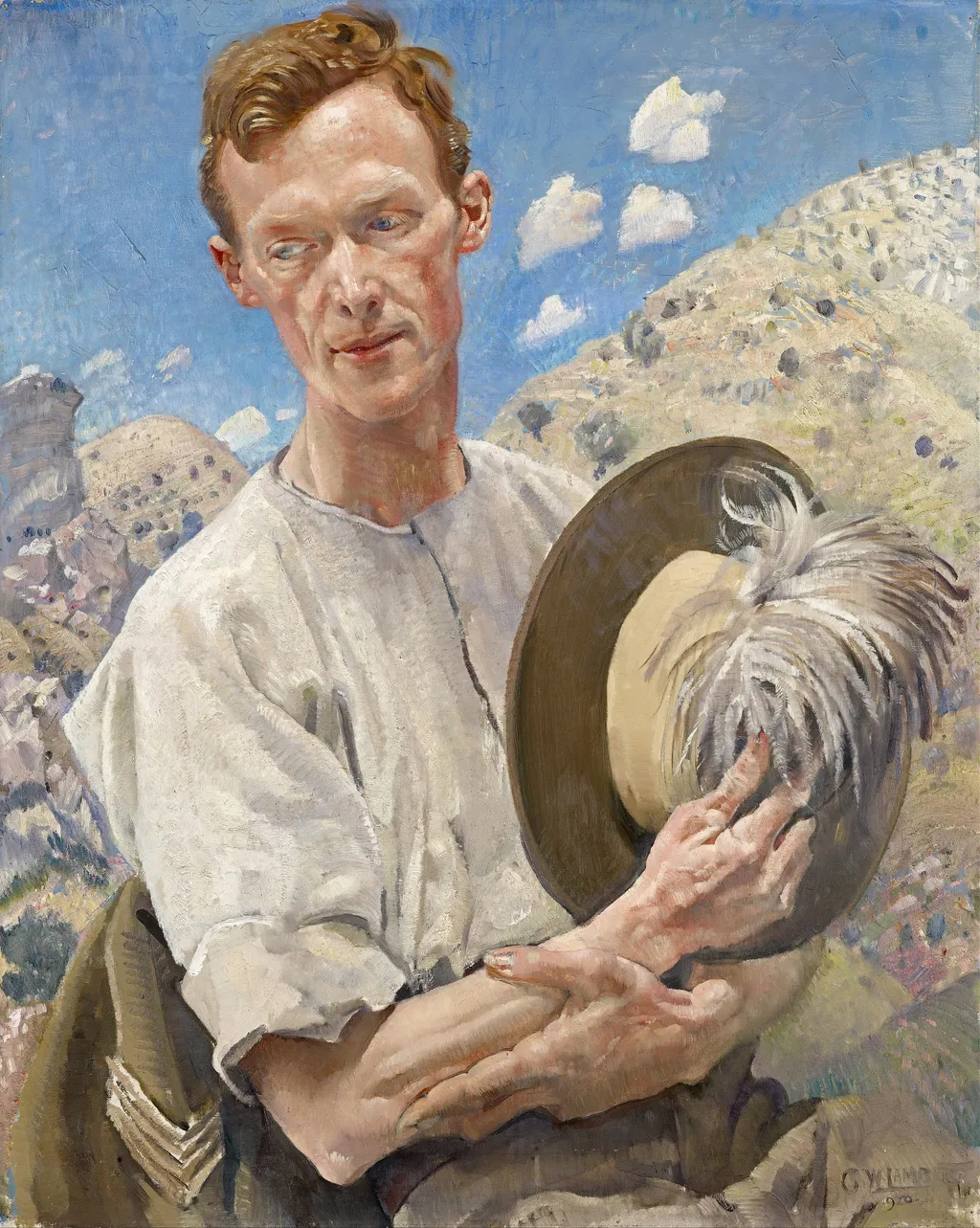 A sergeant of the Light Horse, by George Washington Lambert, oil, 1920