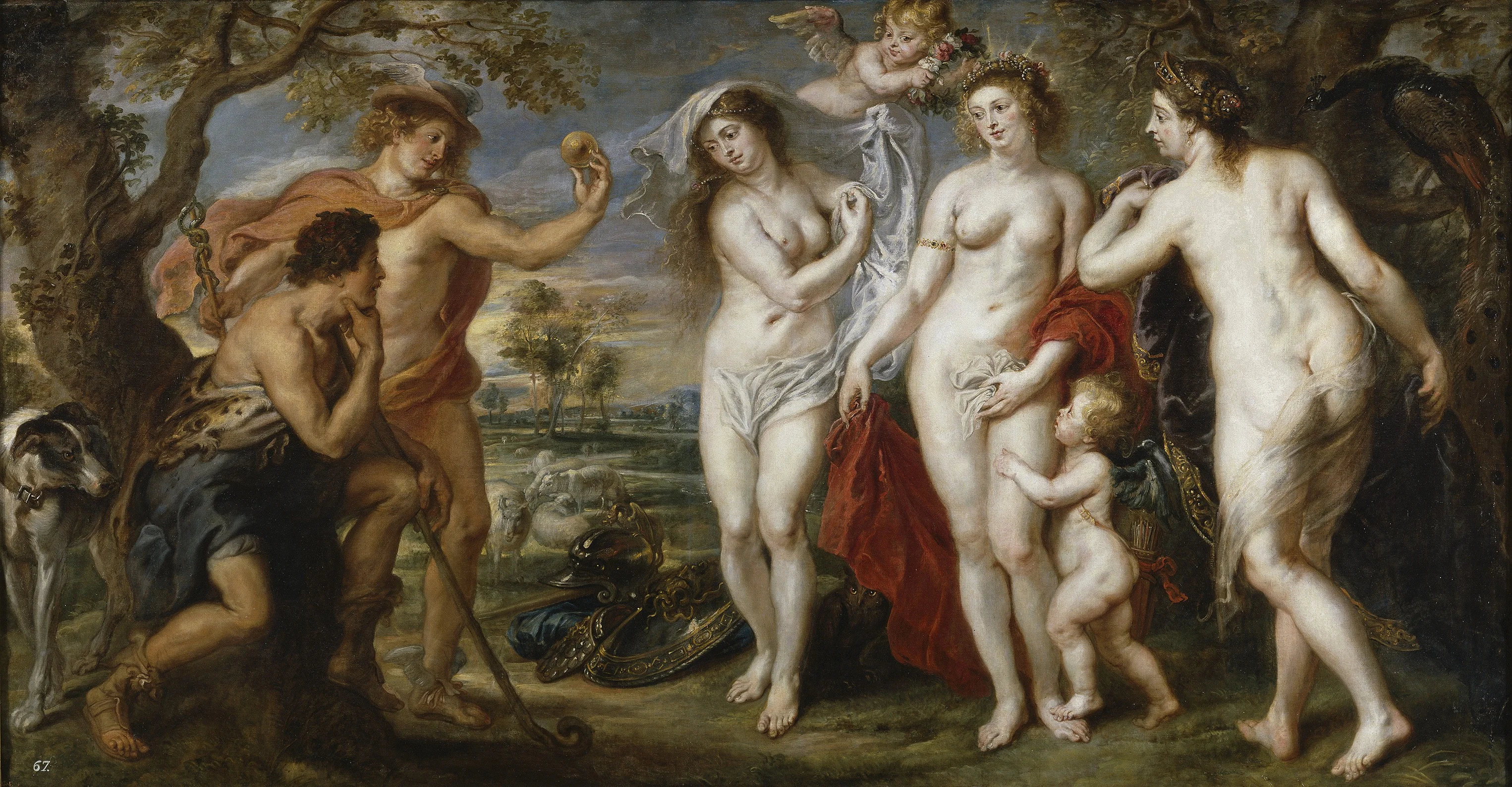The Judgement of Paris, detail