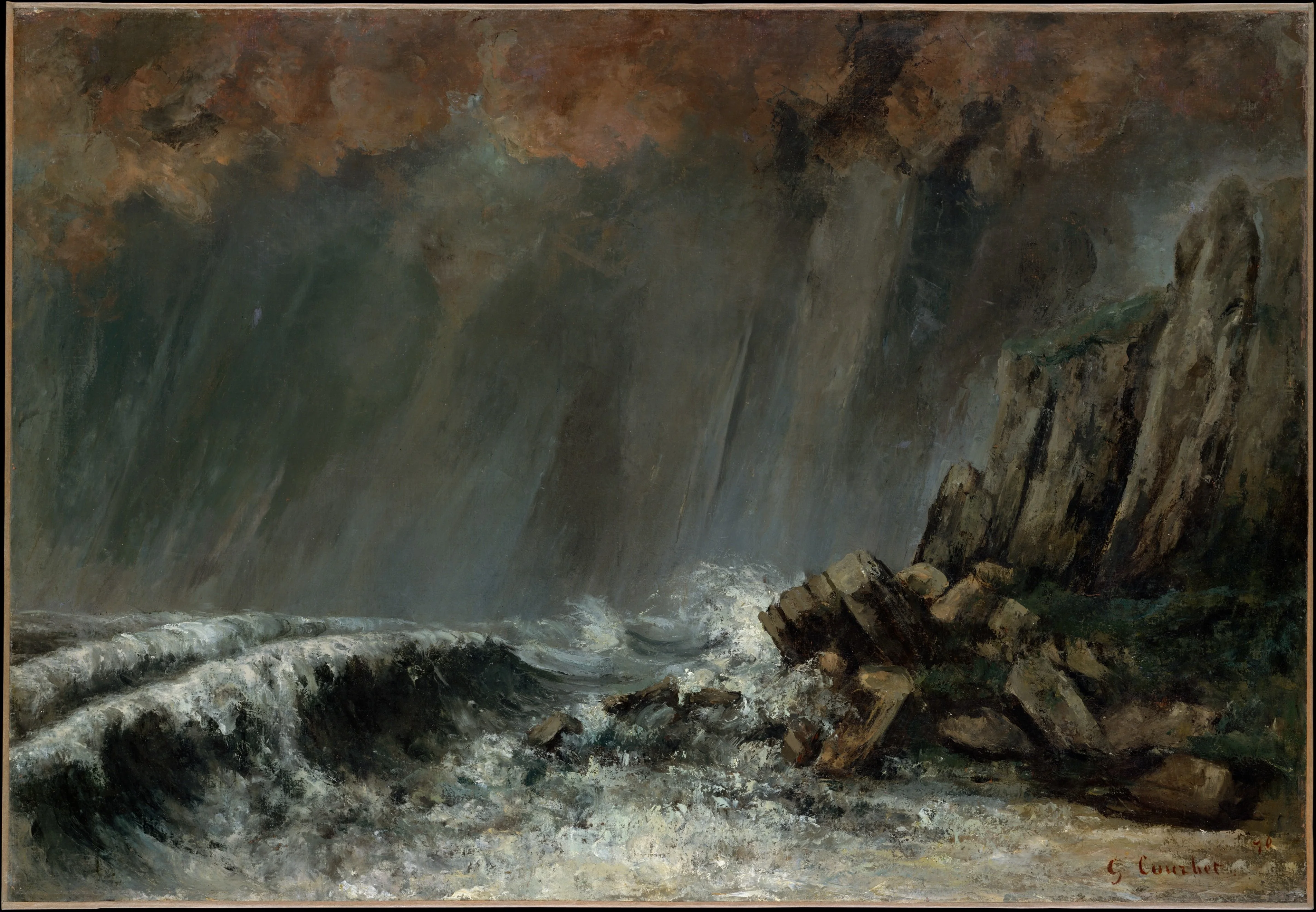 Marine: The Waterspout, detail