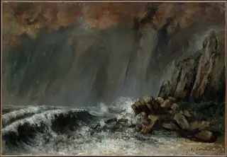 Marine: The Waterspout, by Gustave Courbet, oil, 1870
