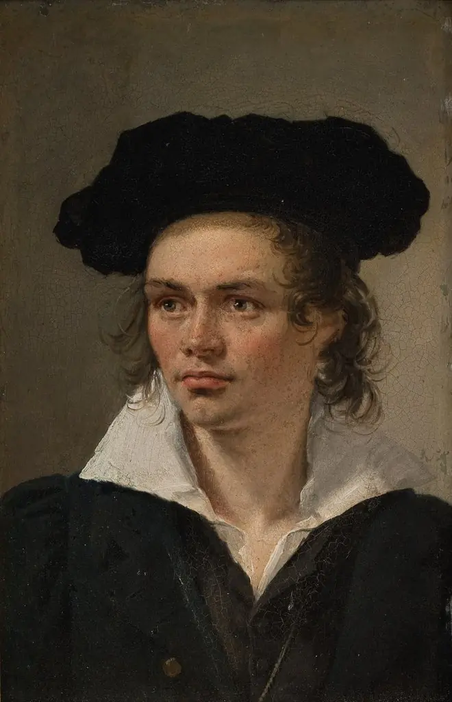 The Sculptor Hermann Ernst Freund, by Christian Albrecht Jensen, oil, 1819