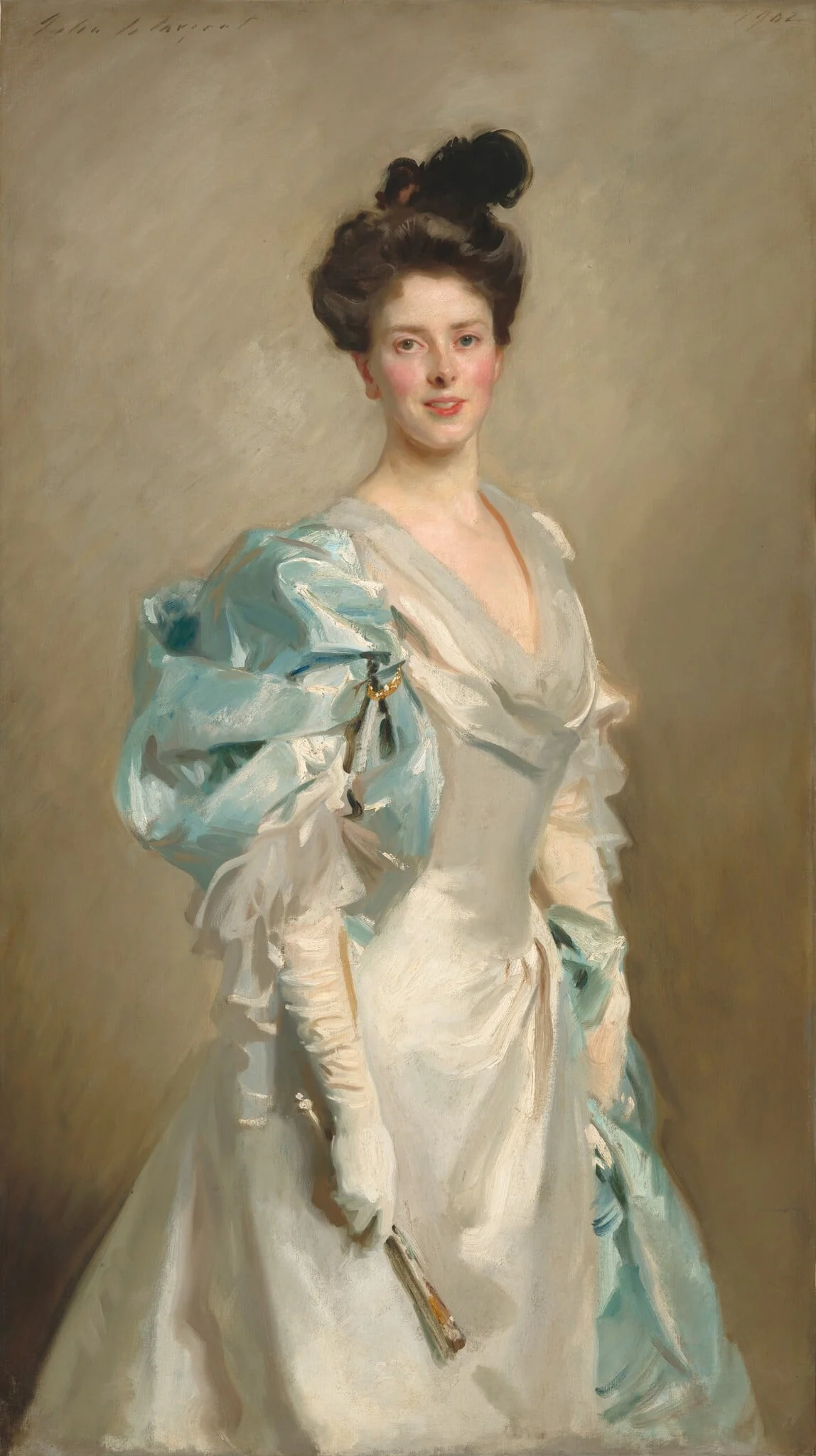 Mary Crowninshield Endicott Chamberlain (Mrs. Joseph Chamberlain), detail