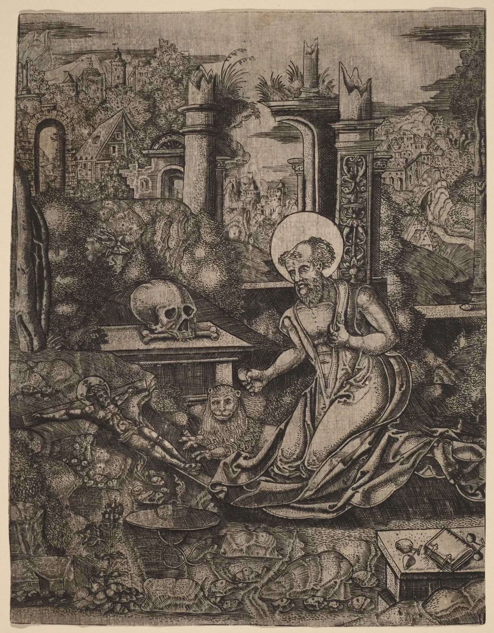 Saint Jerome, detail