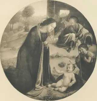 Madonna in Adoration, by Matteo Rosselli, unspecified, 1624