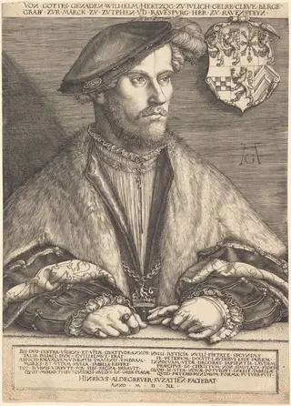 Wilhelm V, Duke of Julich, Cleve and Berg, by Heinrich Aldegrever, 1540