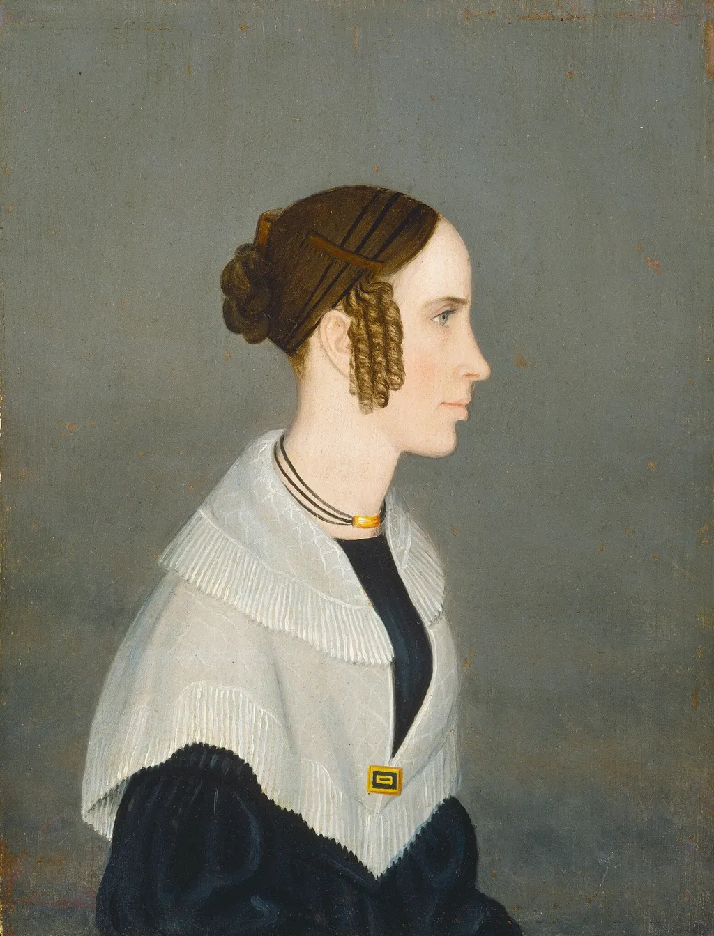 Profile Portrait of a Lady, oil, 1838