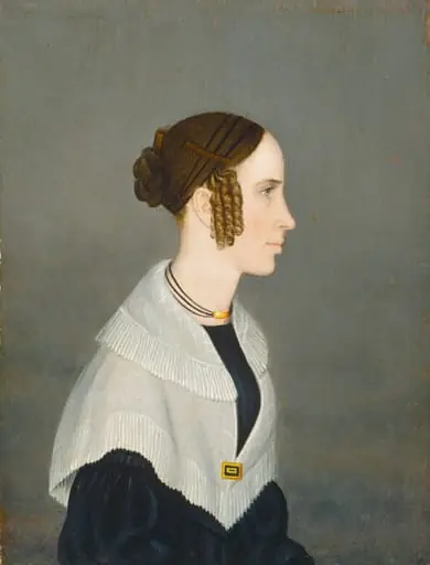 Profile Portrait of a Lady, oil, 1838