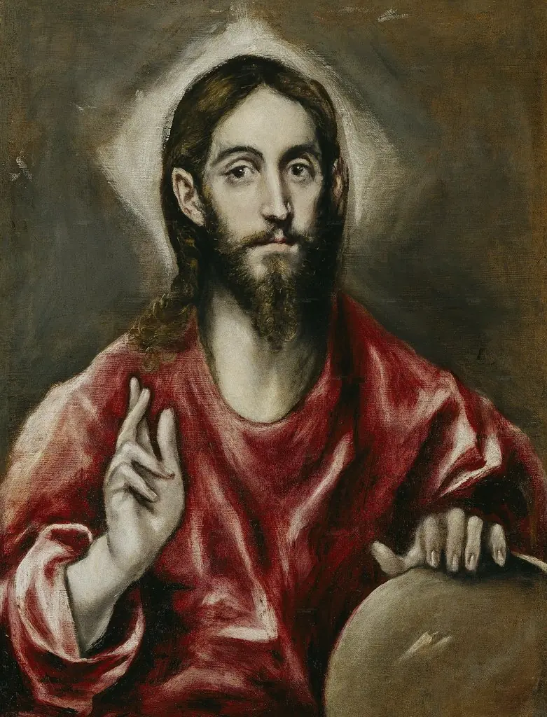 Christ the Saviour, by El Greco, oil, 1611