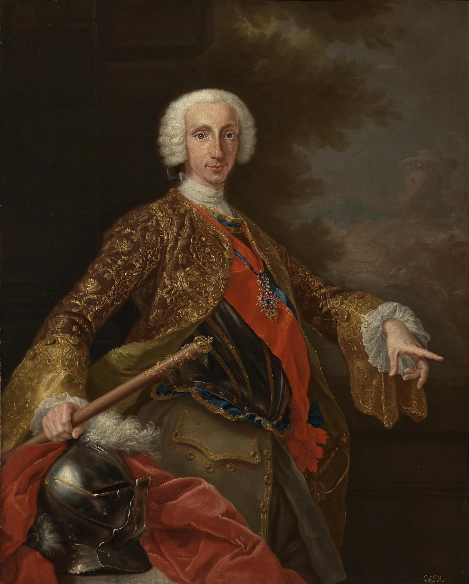 Carlos de Borbón rey de las Dos Sicilias, detail