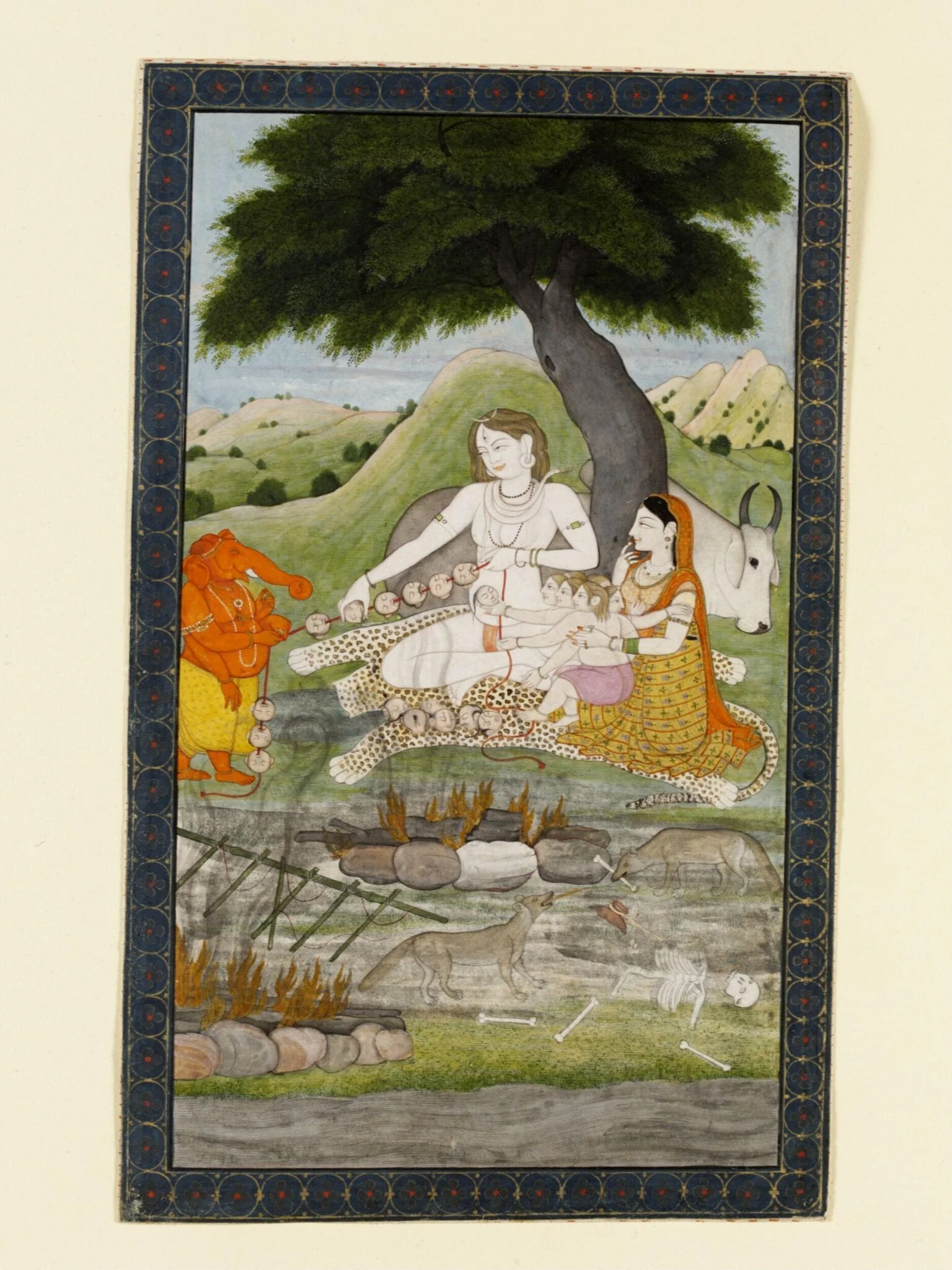 Shiva, Ganesh and Kartikeya, detail