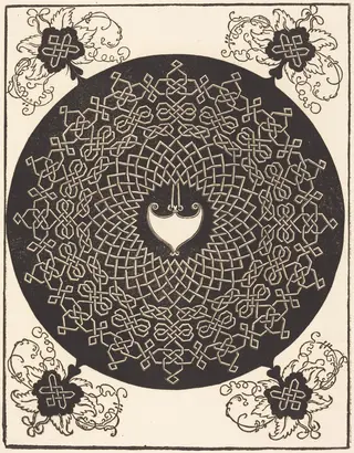 The First Knot (with a heart-shaped shield), by Albrecht Dürer, ink, 1506