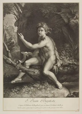 St. John the Baptist in the Desert, by Simon Valée, 1750